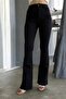 Gillian Spanish Leg Colorfast Black Stretchy High Waist Denim Pants - 3