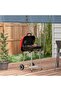 Portable Charcoal Grill with Wheels and Adjustable Vents on Lid for Picnic, BBQ Smoker with Bottom S - 3