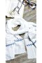 Betty Bands White Blue Embroidered Cotton Shawl – Summer Lightweight Ethnic Shawl & Scarf Bandana - 2