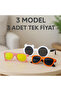 3 Models Together Girls' Sunglasses Uv400 Protected Mirrored Glass Trending Models Children's Accessories