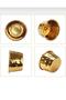 Gold Gold Yellow Shiny Metallized 12-Piece Bakery-Powered Muffin Cupcake Cake Mold Container Capsule - 6