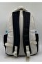 Plain Satin Fabric Backpack Waterproof School Backpack Tiny 34100 - 5