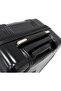 Eugenia Lightweight Spinner Wheel Suitcase with TSA Lock (BLACK/GOLD, 20-Inch) - 8