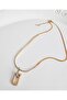 Steel Gold Necklace 41 cm - 2