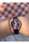 Jg.Polo Club Purple Color Special Series Stone Steel Watches Women's Watches Do Not Change Color - 2