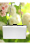Ecru Color Waterway Patterned Satin Women's Evening Dress Bag - 4