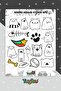 Cat Sticker Set, Cute Cats Sticker Set, 17 Pieces Cat Stickers - 2