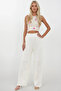Women's Cream Hole Openwork Knitwear Beach Pants Alc-X14259 - 2