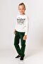 Boy's Green Velvet Trousers - 2