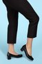 Women's Genuine Leather Comfortable Daily Heeled Shoes Şhn 280 Black 39 - 8