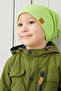 Boy's Neck Collar Pistachio Green Rope Detailed Beret Set - 2