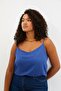 Navy Blue Basic Strappy Woven Blouse TWOSS19BB0224 - 14