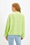 Yellow Soft Textured Basic Knitwear Sweater TWOAW22KZ0474 - 5