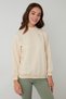 Dik Yaka Basic Örme Sweat Bayan Sweat 5863323 - 4