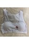 Women's White Wide Strap Sports Padded Bustier New Season