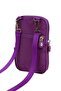 Crinkle Waterproof Shoulder Bag Women Purple Size: 19 Width: 12cm - 3