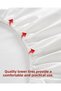 White Colored 100% Cotton Combed Fabric Single/Double Fitted Sheet (7 DIFFERENT SIZES) - 4