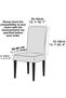 Honeycomb Spandex Fabric Lycra Washable Non Pilling Chair Cover Single Chair Cover-Anthracite - 3