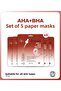 5-Pack Aha+Bha Revitalizing & Purifying Face Mask – Pore Tightening & Skin Renewing