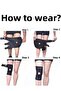 Black Unisex Patella Neoprene Knee Pad Volleyball Knee Pad 2 Pack - 5