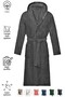 Cotton Velvet Anthracite-Grey Unisex Men's and Women's Bathrobe Soft Ultra Large Size Bathrobe