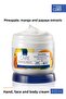 Care Tropical Fruits Pineapple, Mango and Papaya Hand and Body Cream 400 ml. Triple Set - 4