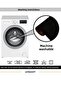 Ultrasoft Patterned 3-Piece Toilet Set Bathroom Carpet Mat Set Black - 5