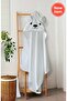 100% Cotton Soft Girl-Boy Newborn/Baby Bath Towel Swaddle White/Polar Bear - 3