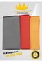 (3 Pieces) Glass and Mirror Cloth Microfiber General Cleaning Cloth Multi-Colored 40*40 cm