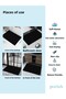 Magic Water Absorbent Bath Mat Non-Slip Base Ablution Mat Black Color - 7
