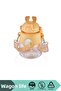 1250ml Large Size Decorative Water Bottle with Strap, Handle, Silicone Straw, and Ear-shaped Polycarbonate Design - 2