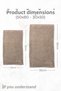 Set of 2 Hand and Face Towels - 50X80 - 30X50 Cm, 100% Cotton, Spa and Hotel Towels - 4