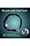 Steel Chain Rope Lock with Key Bike Motorcycle Lock Security Bicycle Lock - 3