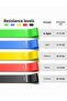 5 Pack Latex Pilates Band - Aerobics, Yoga, Fitness, Squat Exercise Rubber - 4