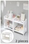 2 Pieces Venice 2 Tiers Table Top Organizer Jewelry Makeup Shelf Office Organizer Bathroom Perfume Stand
