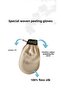 Ecru Bath Shower Scrub Peeling Glove 100% Flush Silk for Women and Men - 3