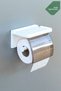 Adhesive Lid Toilet Paper Hanger Bathroom Toilet Roll Holder Apparatus Napkin Holder Organizer Plastic - 7