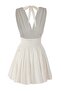 Ekru Belden Açılan/Skater Düşme Detaylı Kısa/Mini Elbise TPRSS25EL00319 - 3