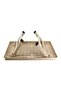 طاولة قابلة للطي بأرجل قصيرة لون بيج - 4