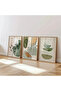Natural Wood Framed Uv Printing Set of 3 Abstract Pattern Paintings – Modern & Stylish Wall Decor - 2