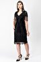 Marta Flapper Dress in Black