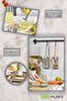 3-Piece Non-Slip Hand Grater Set - Grater, Chopping, Peeling - Hand Grater - 5