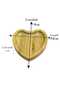 6 Pieces Breakfast Serving Tray Heart-Shaped Bamboo Snack Plate Natural Bamboo Snack Plate Serving Tray (10X9Cm) - 4