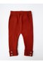 Daily Soft Fabric Button Detailed Ribbed Acrylic Knitwear Leggings - 5
