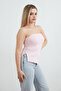 Basic Strapless Bustier with Draped Sides - 2