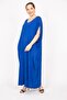 Women's Cobalt Blue Plus Size Casual Cut Lined Dress 65n35835 - 3