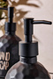 طبق صابون بحاملين باللون الأسود من Sapone - 2