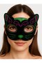 Delux Series Masked Organization Partiavcisi Partiunsuru Black Velvet Cat Mask 20X13 cm - 2