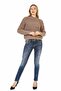 Wd462 Embroidered Dark Blue Women's Jeans - 6