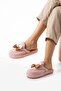 Powder Bow Tie Winter Women's Slippers - 3
